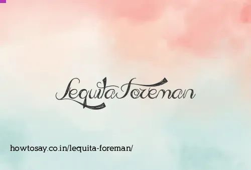 Lequita Foreman