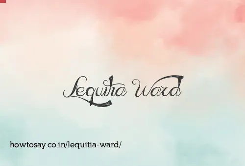 Lequitia Ward
