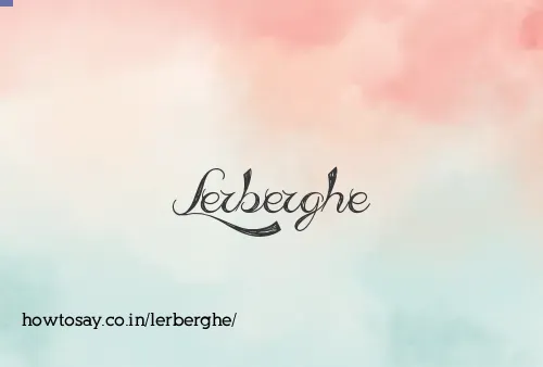 Lerberghe