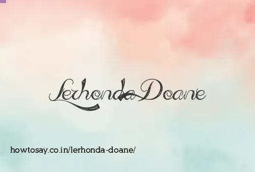 Lerhonda Doane