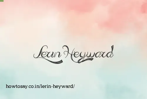 Lerin Heyward