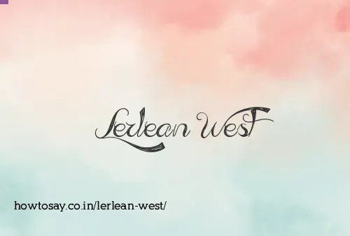 Lerlean West