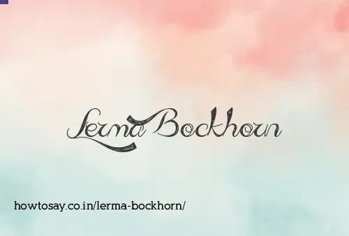 Lerma Bockhorn