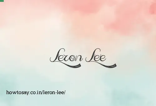 Leron Lee