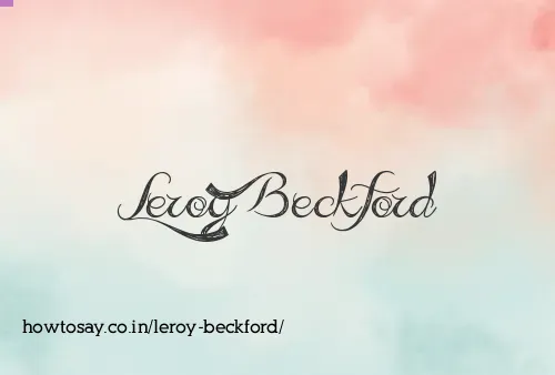 Leroy Beckford
