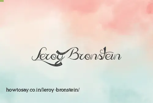 Leroy Bronstein