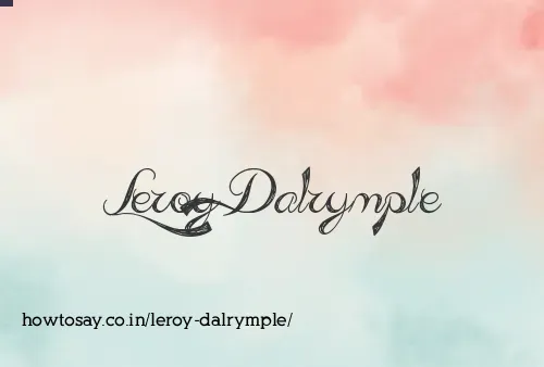 Leroy Dalrymple