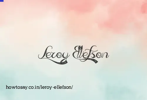 Leroy Ellefson