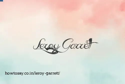 Leroy Garrett