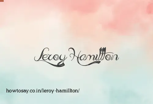 Leroy Hamillton