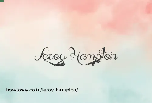 Leroy Hampton
