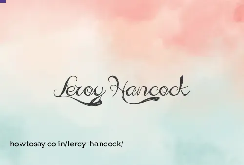 Leroy Hancock