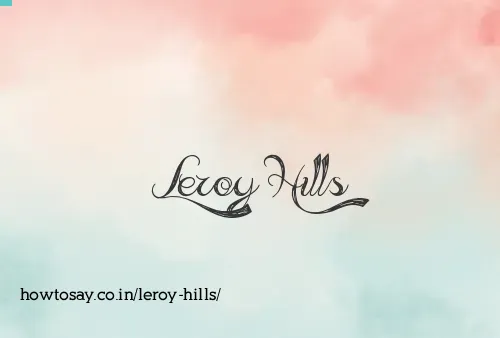 Leroy Hills