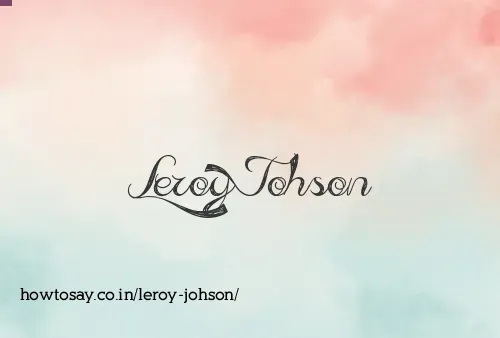 Leroy Johson