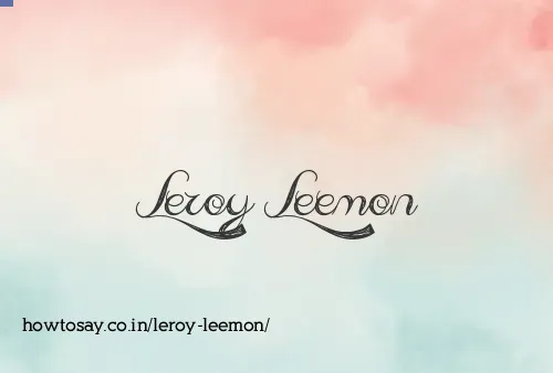 Leroy Leemon