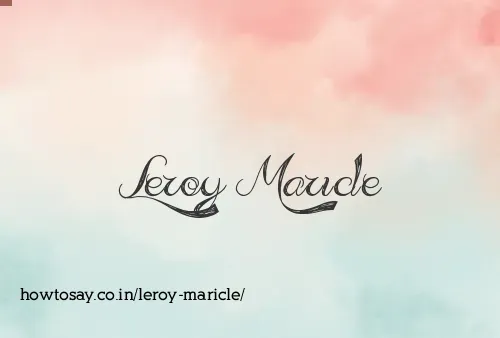 Leroy Maricle