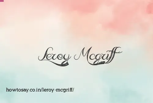 Leroy Mcgriff