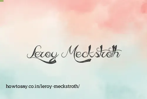 Leroy Meckstroth