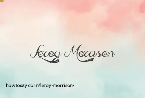 Leroy Morrison