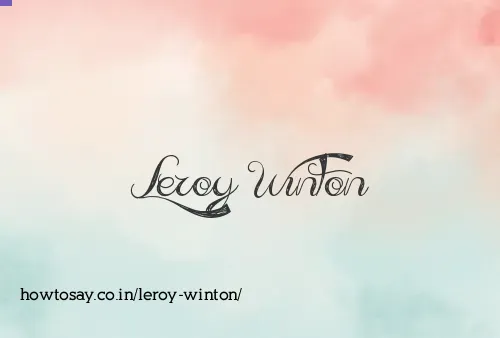 Leroy Winton