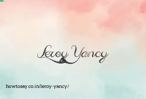 Leroy Yancy