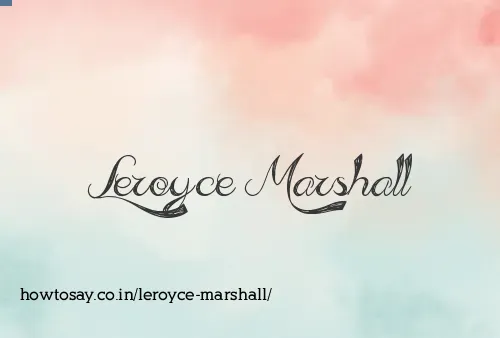 Leroyce Marshall
