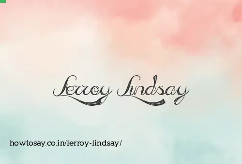 Lerroy Lindsay