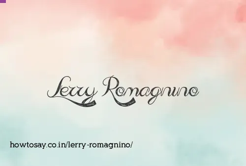 Lerry Romagnino