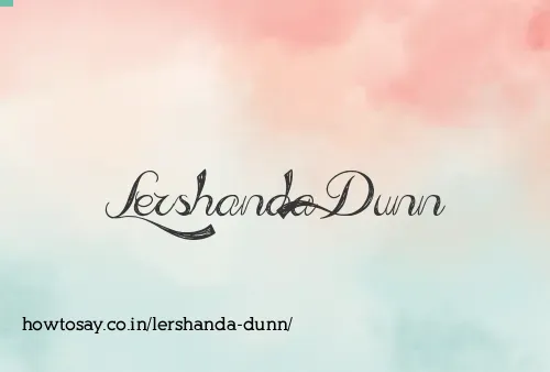 Lershanda Dunn