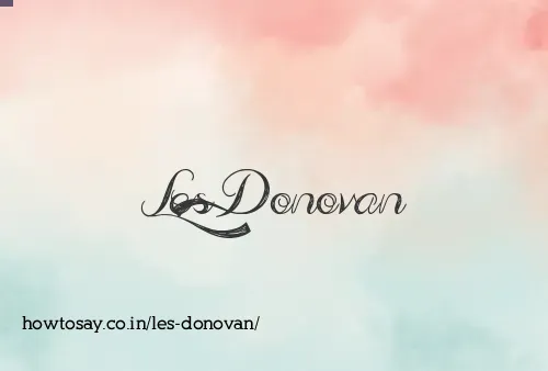 Les Donovan