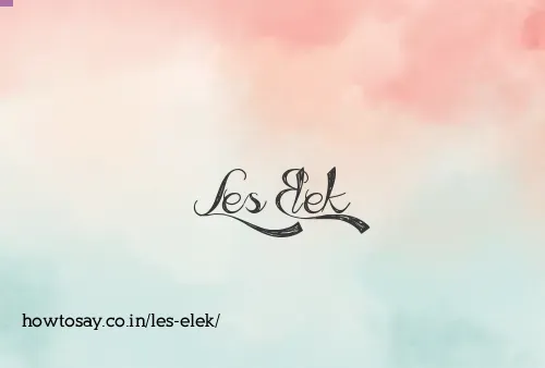 Les Elek