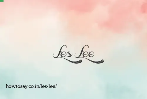 Les Lee
