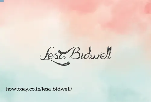 Lesa Bidwell