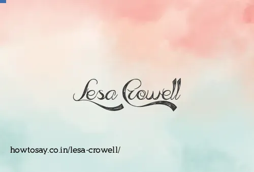 Lesa Crowell