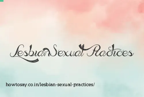 Lesbian Sexual Practices