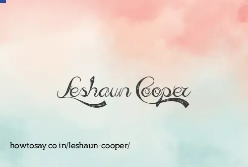 Leshaun Cooper