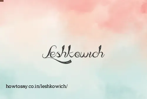 Leshkowich