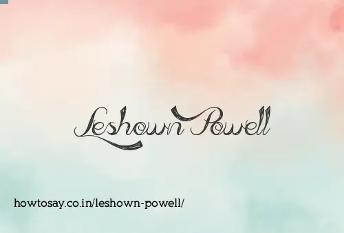 Leshown Powell