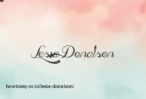 Lesia Donalson