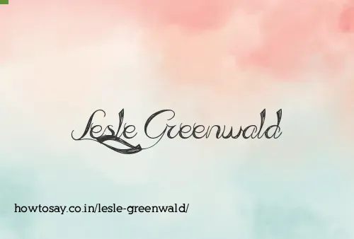 Lesle Greenwald