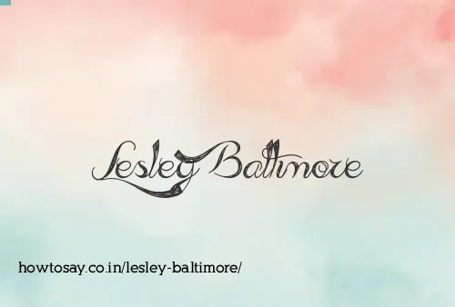 Lesley Baltimore