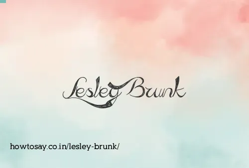 Lesley Brunk