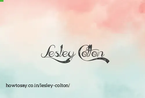 Lesley Colton
