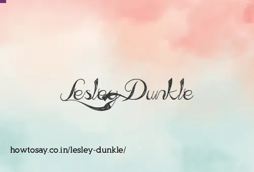 Lesley Dunkle