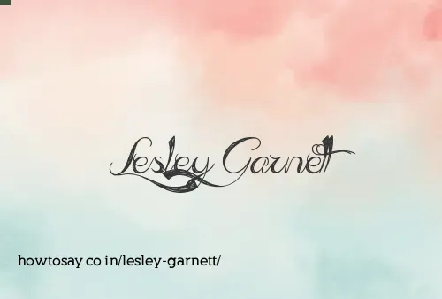 Lesley Garnett