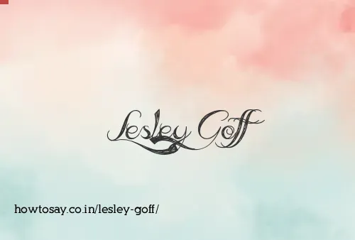 Lesley Goff