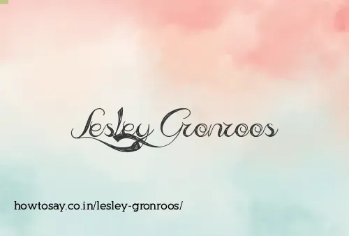 Lesley Gronroos