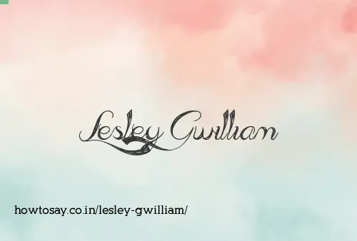 Lesley Gwilliam