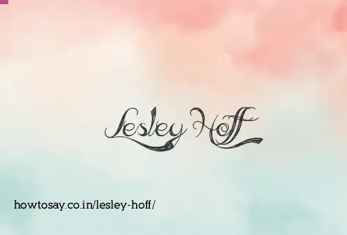 Lesley Hoff