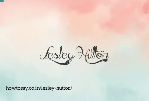 Lesley Hutton